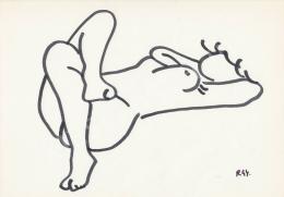  Rózsahegyi, György - Lying Nude (c. 1975)